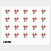 Liebe Couple Wedding Sticker (Blatt)