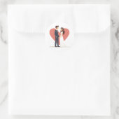 Liebe Couple Wedding Sticker (Tasche)