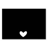 Liebe-Coupons in Schwarz und Gold Tischnummer (Rückseite)