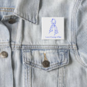 Liebe Courage Hope Butterfly - Ösophaguskrebs Button (Beispiel)