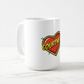 Liebe Courtney Kaffeetasse (Vorderseite Links)