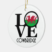 LIEBE Cowbridge Wales Keramik Ornament (Links)