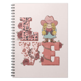 Liebe & Cowgirl Geist – Vintage Country Stil Notizblock