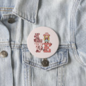 Liebe & Cowgirl Spirit - Vintager Country Style Button (Beispiel)