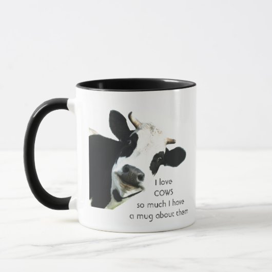 Liebe COWS so viel Spaß Kostenvoranschlag Tasse (Links)