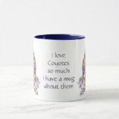 Liebe Coyotes so viel Spaß Quote Sprichwort Tasse (Zentrum)