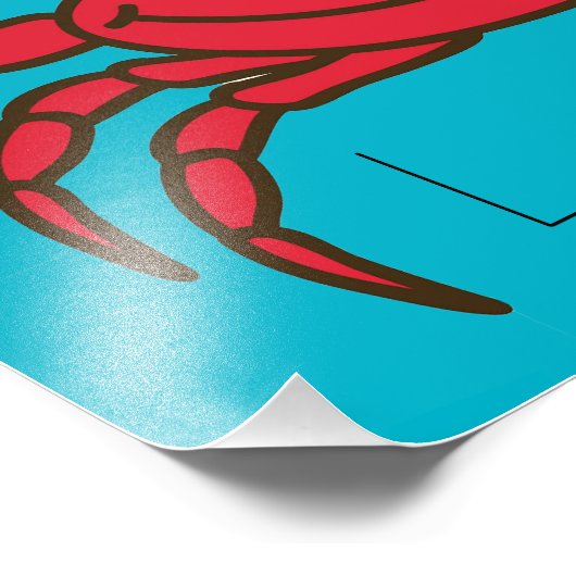 Liebe Crab Fotodruck (Ecke)