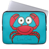 Liebe Crab Laptopschutzhülle (Vorderseite)