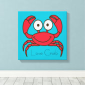 Liebe Crab Leinwanddruck (Insitu (Holzboden))