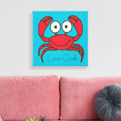 Liebe Crab Leinwanddruck (Insitu (Wohnzimmer))
