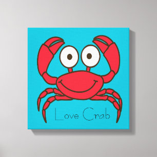 Liebe Crab Leinwanddruck