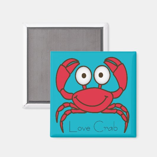 Liebe Crab Magnet (Vorderseite/Rückseite)
