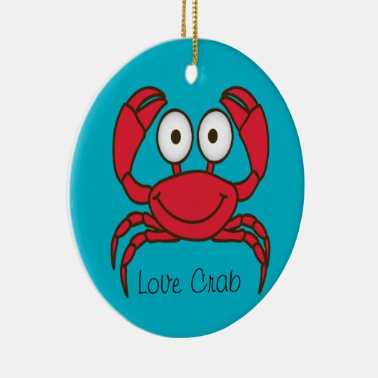 Liebe Crab Ornament Round (Rechts)