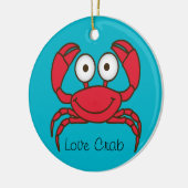 Liebe Crab Ornament Round (Links)