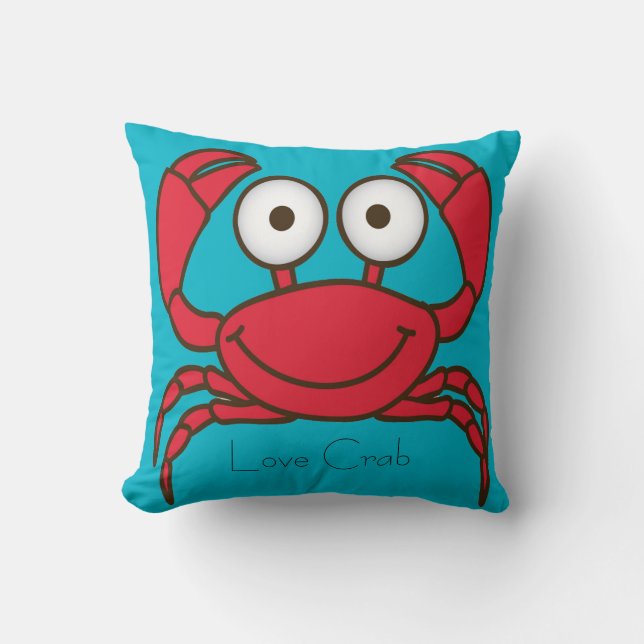 Liebe Crab Pillow Kissen (Vorderseite)