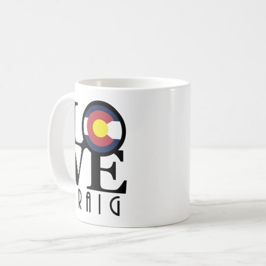 LIEBE Craig Colorado 11oz Kaffeetasse (Vorderseite Links)