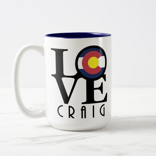 LIEBE Craig Colorado 15oz Zweifarbige Tasse (Links)