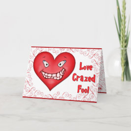 Liebe Crased Fool Feiertagskarte