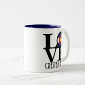 LIEBE Crested Butte 11oz Zweifarbige Tasse (VorderseiteRechts)