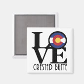 LIEBE Crested Butte Magnet (Vorderseite/Rückseite)