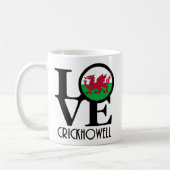 LIEBE Crickhowell Wales 11oz Kaffeetasse (Links)
