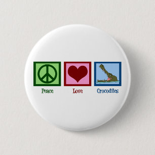 Liebe Crocodiles Button