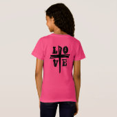 Liebe + CROSS | T-Shirt (Schwarz voll)