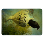 Liebe Crows Magnet (Horizontal)