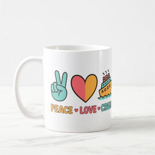Liebe Cruise Vacation Kaffeetasse (Links)