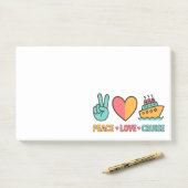 Liebe Cruise Vacation Post-it Klebezettel (Auf Schreibtisch)