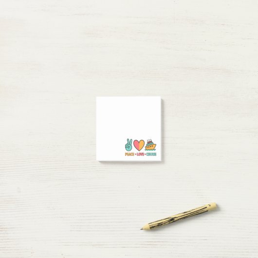 Liebe Cruise Vacation Post-it Klebezettel (Auf Schreibtisch)