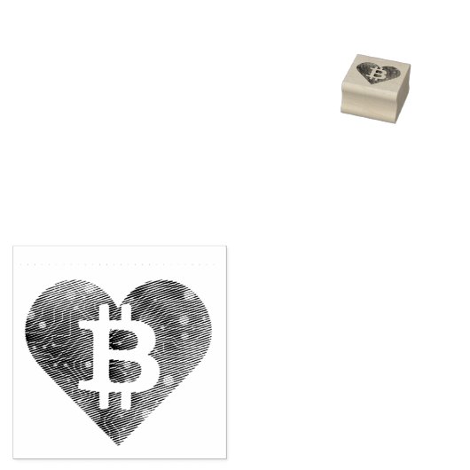 LIEBE CRYPTO btc Gummistempel (Stempel)