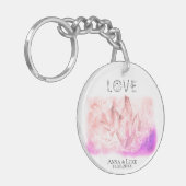 *~* "LIEBE Crystals Events SWAG Hochzeiten Schlüsselanhänger (Vorderseite links)