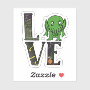 LIEBE Cthulhu Aufkleber