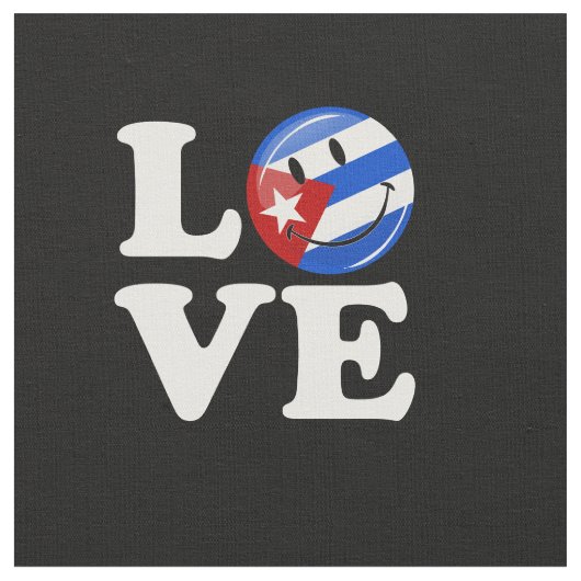 Liebe Cuban Style Stoff (Nahaufnahme)