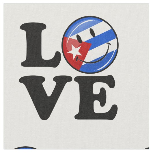 Liebe Cuban Style Stoff (Nahaufnahme)