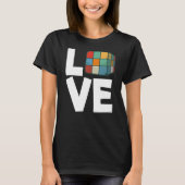 Liebe Cubing Puzzle Solving Cube Liebe Cubes Speed T-Shirt (Vorderseite)