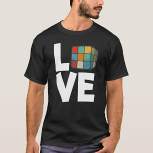 Liebe Cubing Puzzle Solving Cube Liebe Cubes Speed T-Shirt