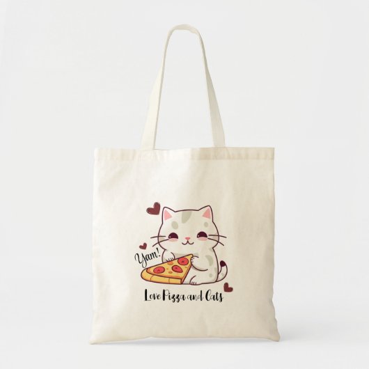 Liebe Cup Cake und Cats Funny Toag Tasche (Vorne)