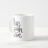 Liebe-Cup mit Live-Lachen Kaffeetasse (Vorderseite Links)