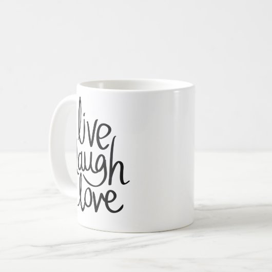 Liebe-Cup mit Live-Lachen Kaffeetasse (Vorderseite Links)