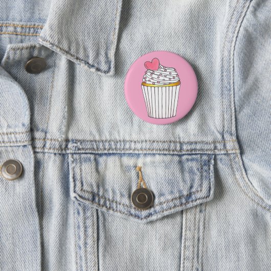 Liebe Cupcake Brautparty Geburtstag Button (Beispiel)