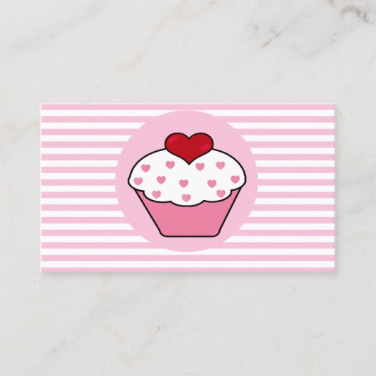Liebe cupcake Business Cards Visitenkarte (Vorderseite)