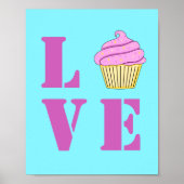 Liebe Cupcake Poster (Vorne)