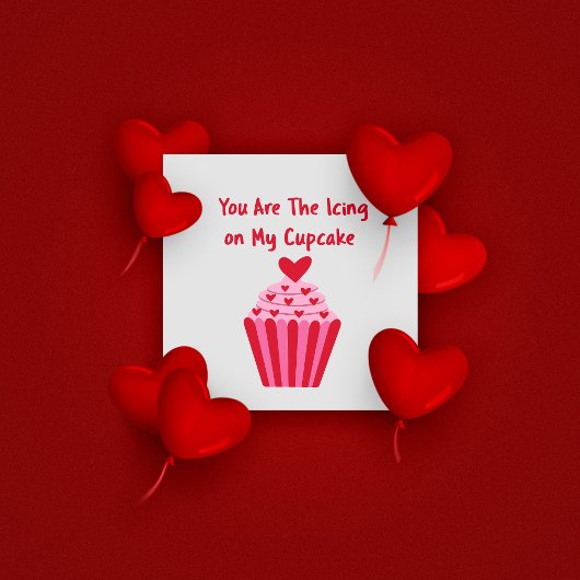Liebe Cupcake Valentinstag Gruß Karte