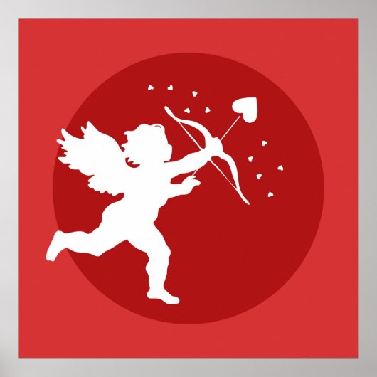 Liebe Cupid Illustration Poster (Vorne)