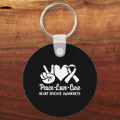 Liebe Cure Go Red American Heart Disease Awareness Schlüsselanhänger (Vorderseite)