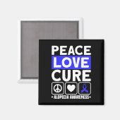 Liebe Cure Support Alopezie Sensibilisierungsgrupp Magnet (Vorderseite/Rückseite)