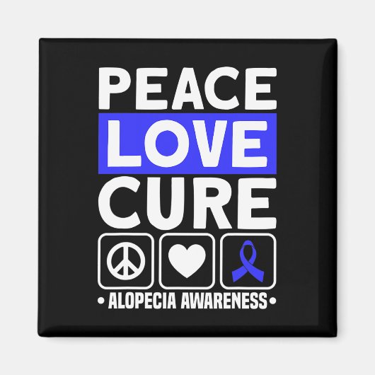 Liebe Cure Support Alopezie Sensibilisierungsgrupp Magnet (Vorne)