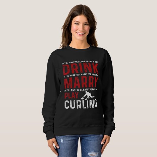 Liebe Curling Team Sweatshirt (Vorne ganz)